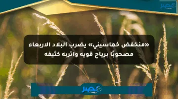 «منخفض خماسيني» يضرب البلاد الأربعاء مصحوبًا برياح قوية وأتربة كثيفة